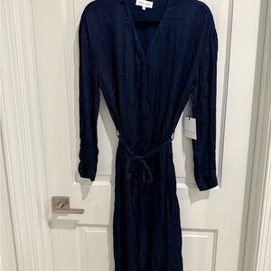 Elegant Navy Blue Women's Dress Medium NWT. Bella Dahl